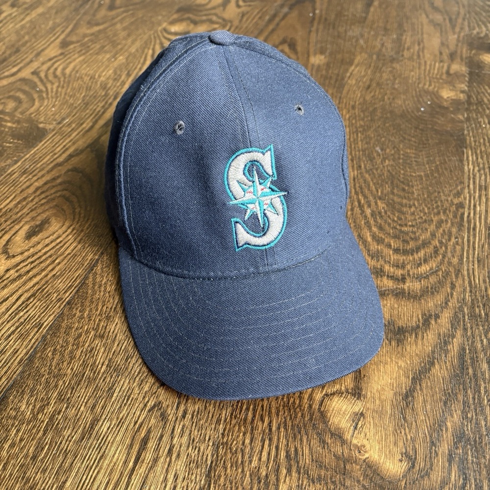 Vintage New Era Seattle Mariners Fitted Cap Hat 7 5/8 5950 Diamond Collection